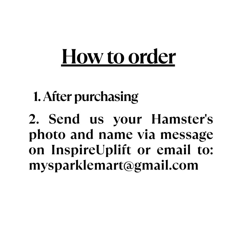 Custom Hamster Portrait TShirt Funny Pet Gift 9