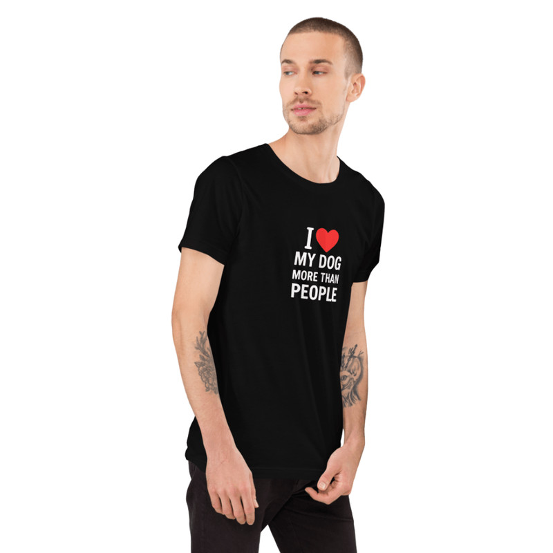 Funny Dog Lover TShirt I Love My Dog More 6