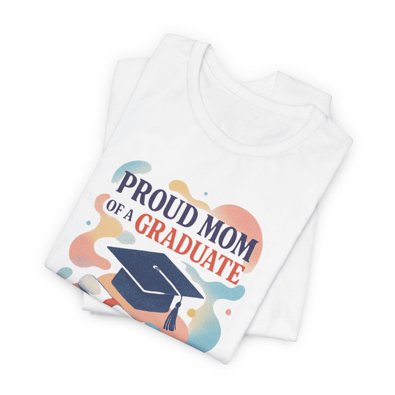 Custom Proud Mom Graduation TShirt Personalized Name Shirt For Graduates Mother 2