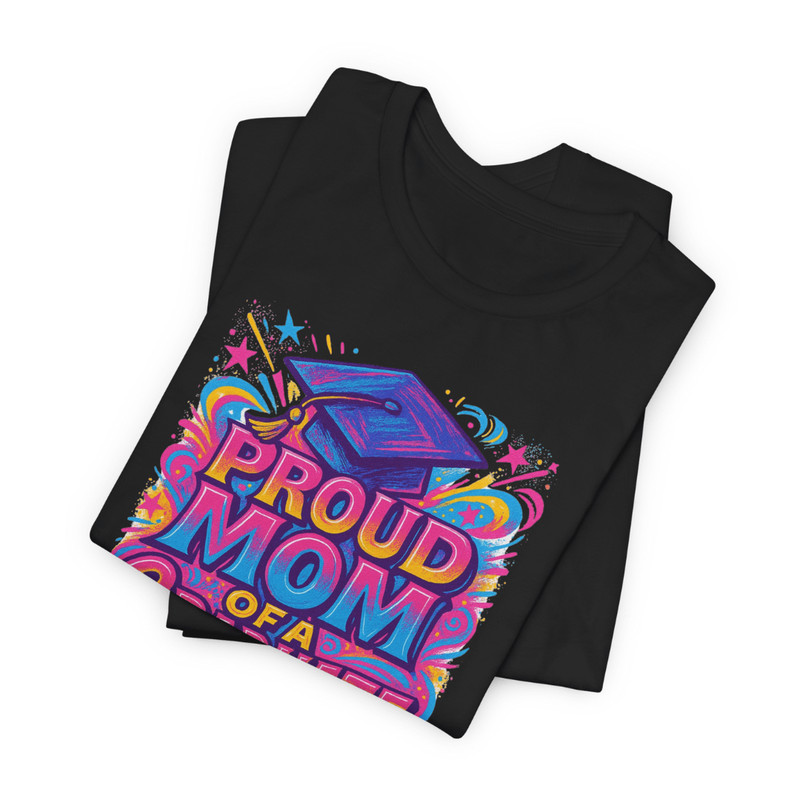 Custom Proud Mom Of A Graduate TShirt Vibrant Personalized Graduation Shirt With Name 2
