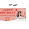 Custom 21st Birthday Banner Personalized Happy Birthday Matte Banner 72 X 24 With Photo Name Ide 1