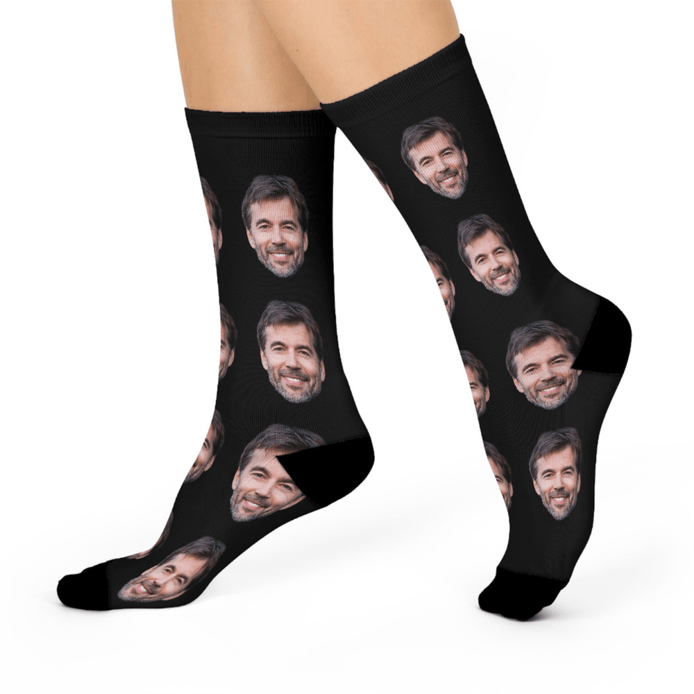 Custom Face Socks Funny Gift For Dad Personalized Socks For Fathers Day Or Birthday 3