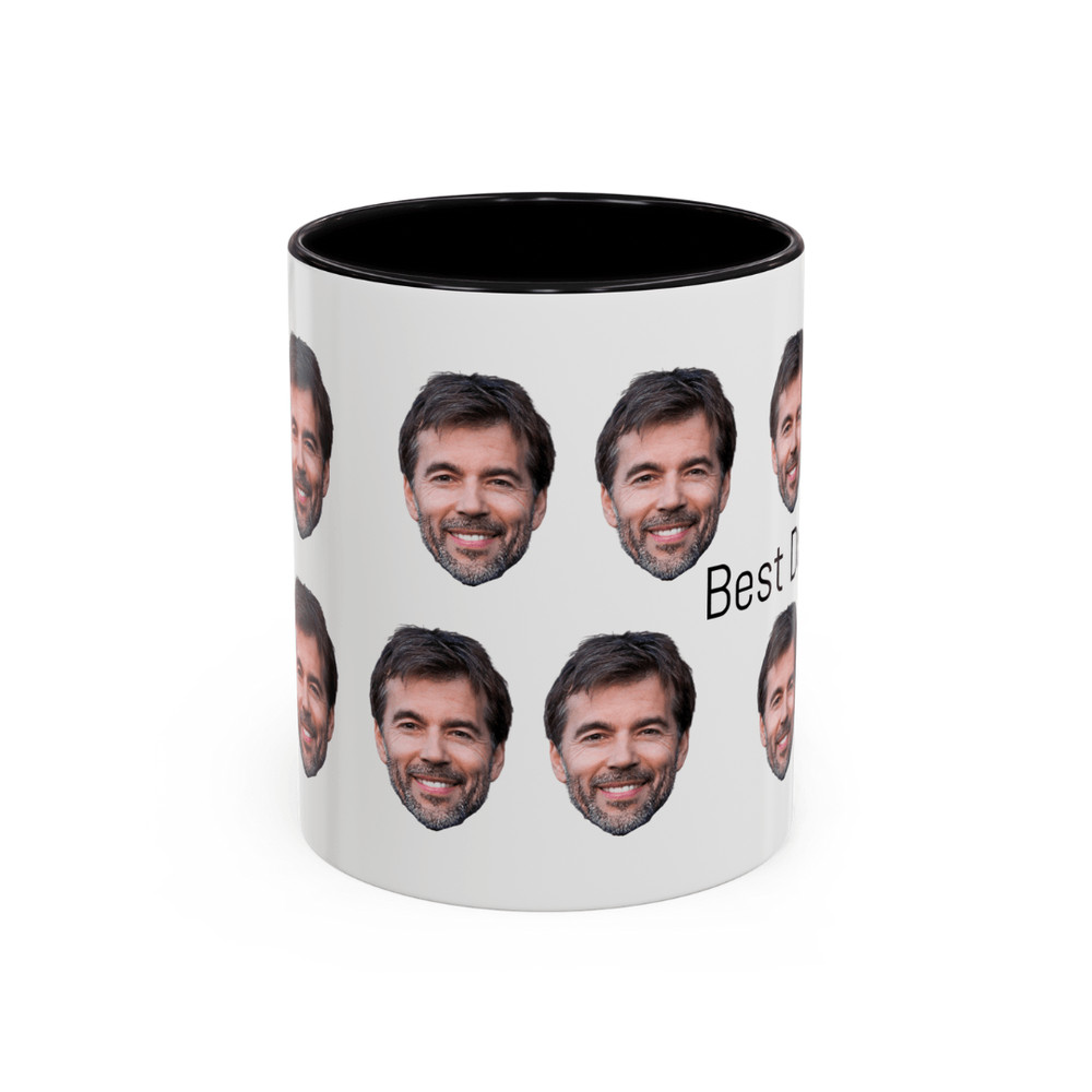 Funny Custom Face Mug Best Dad Ever Personalized Gift For Fathers Day Or Dad Birthday 11oz 2