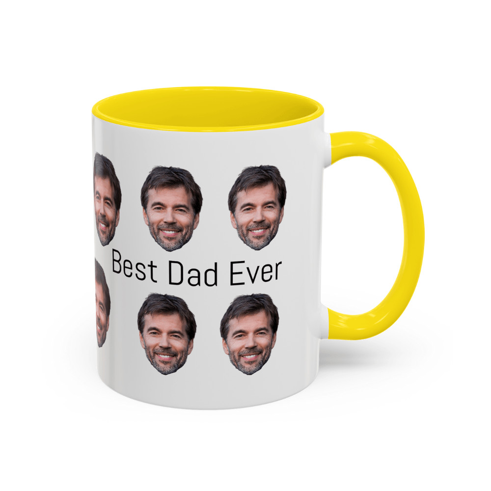 Funny Custom Face Mug Best Dad Ever Personalized Gift For Fathers Day Or Dad Birthday 11oz 4