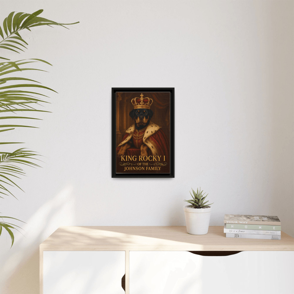 Personalized Royal Dog Portrait Custom Pet Canvas With Name Unique Pet Lover Gift 5