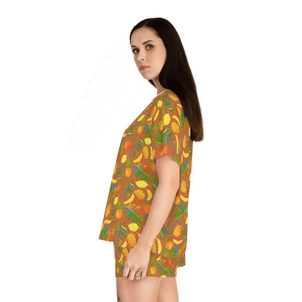 Cute Tropical Fruit Pajama Set For Women 2