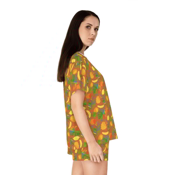Cute Tropical Fruit Pajama Set For Women 3