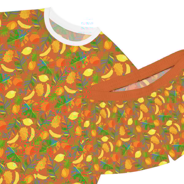 Cute Tropical Fruit Pajama Set For Women 4