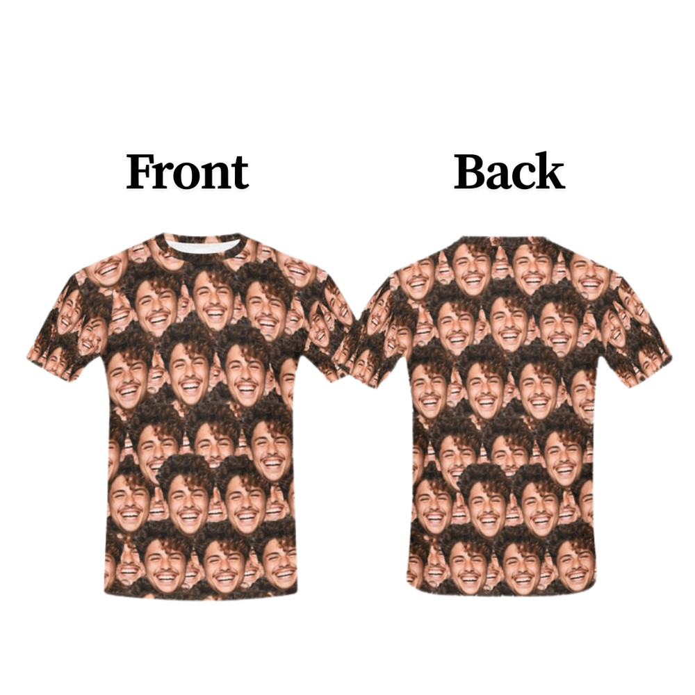 Custom Face TShirt All Over Print Personalized Photo Shirt Gift 1