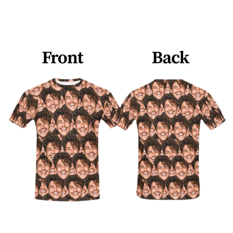 Custom Face TShirt All Over Print Personalized Photo Shirt Gift 1