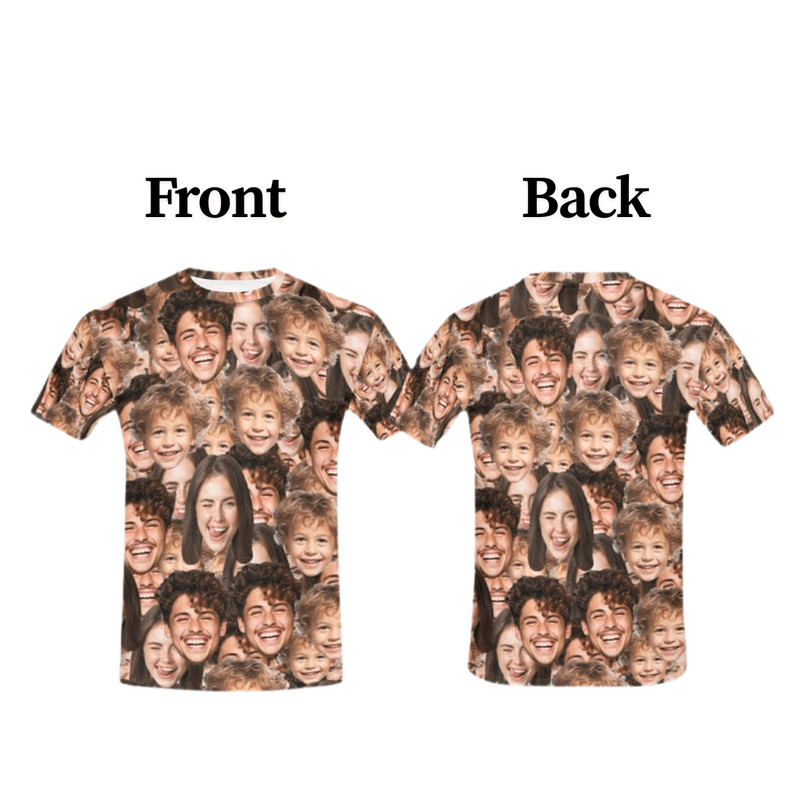 Custom Face TShirt All Over Print Personalized Photo Shirt Gift 2