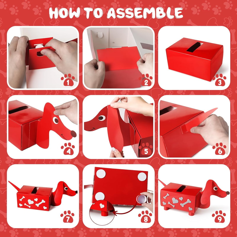 Dog Box Craft DIY Dog Puppy Box Crafts Valentines Day Gift | Inspire Uplift