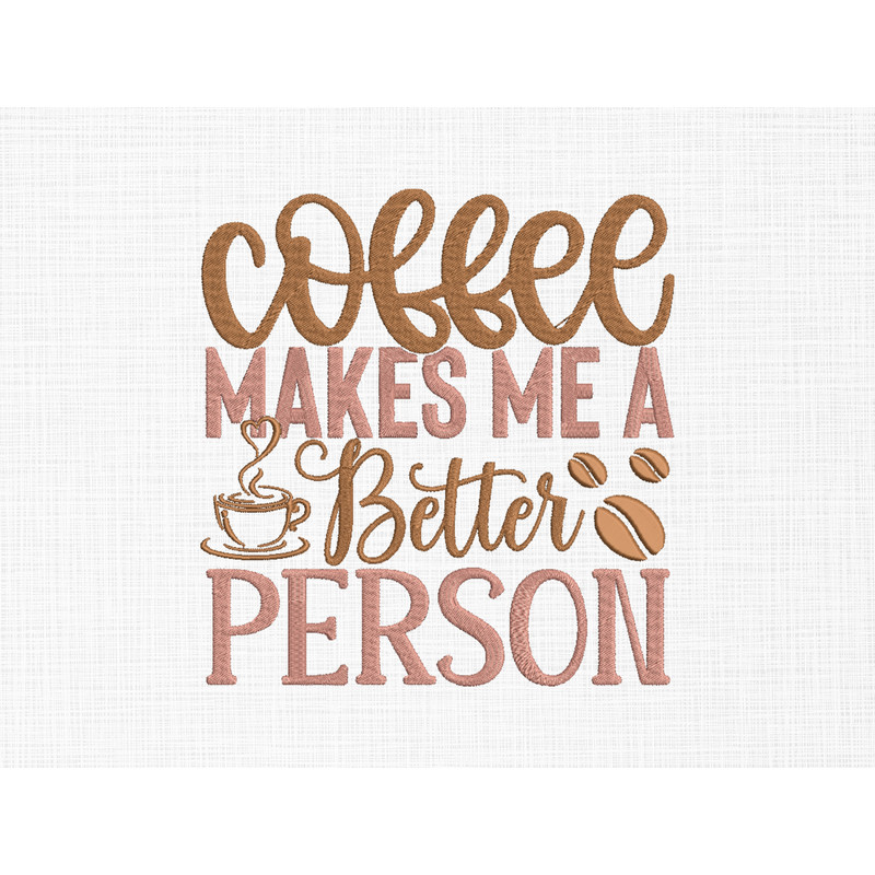 Coffee Embroidery Cozy And Chic Design For Coffee Lovers Available Size In 3 4 5 6 8 2