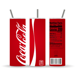 coca cola tumbler wrap, sublimation template, 20oz skinny tumbler sublimation design, digital download, coke 20oz