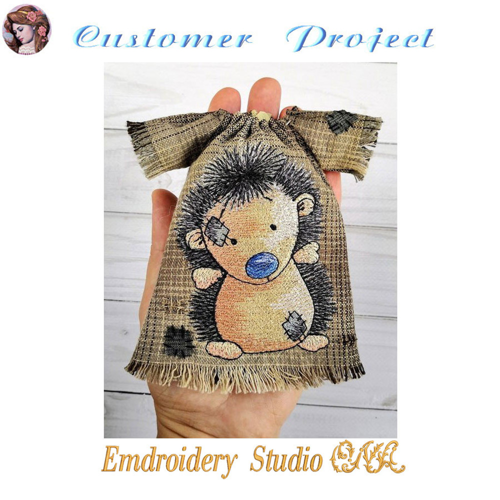 Machine Embroidery Design Children Old Toy 003 Sizes 2 Embroidery Hedgehog Hedgehog Digital Product 3