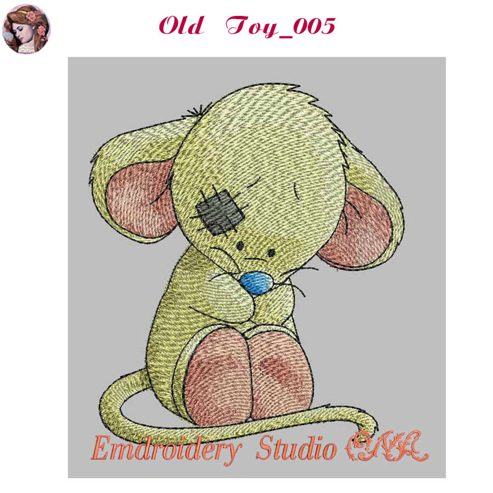 Machine Embroidery Design Children Old Toy 005 Sizes 2 Embroidery Mouse Mouse Digital Product 0
