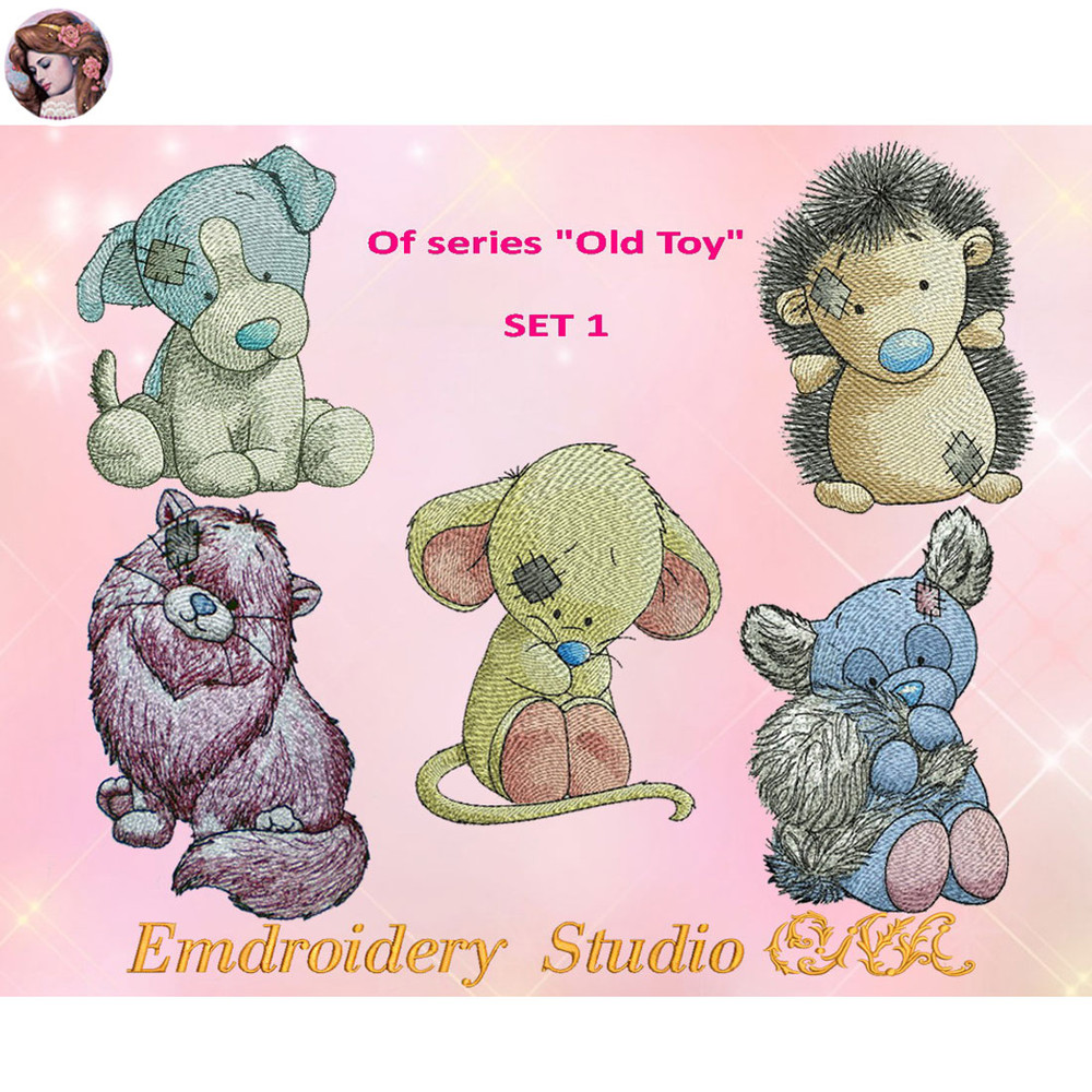Machine Embroidery Designs Children Series Old Toy Set 1 Sizes 2 Embroidery Baby Digital Product 0