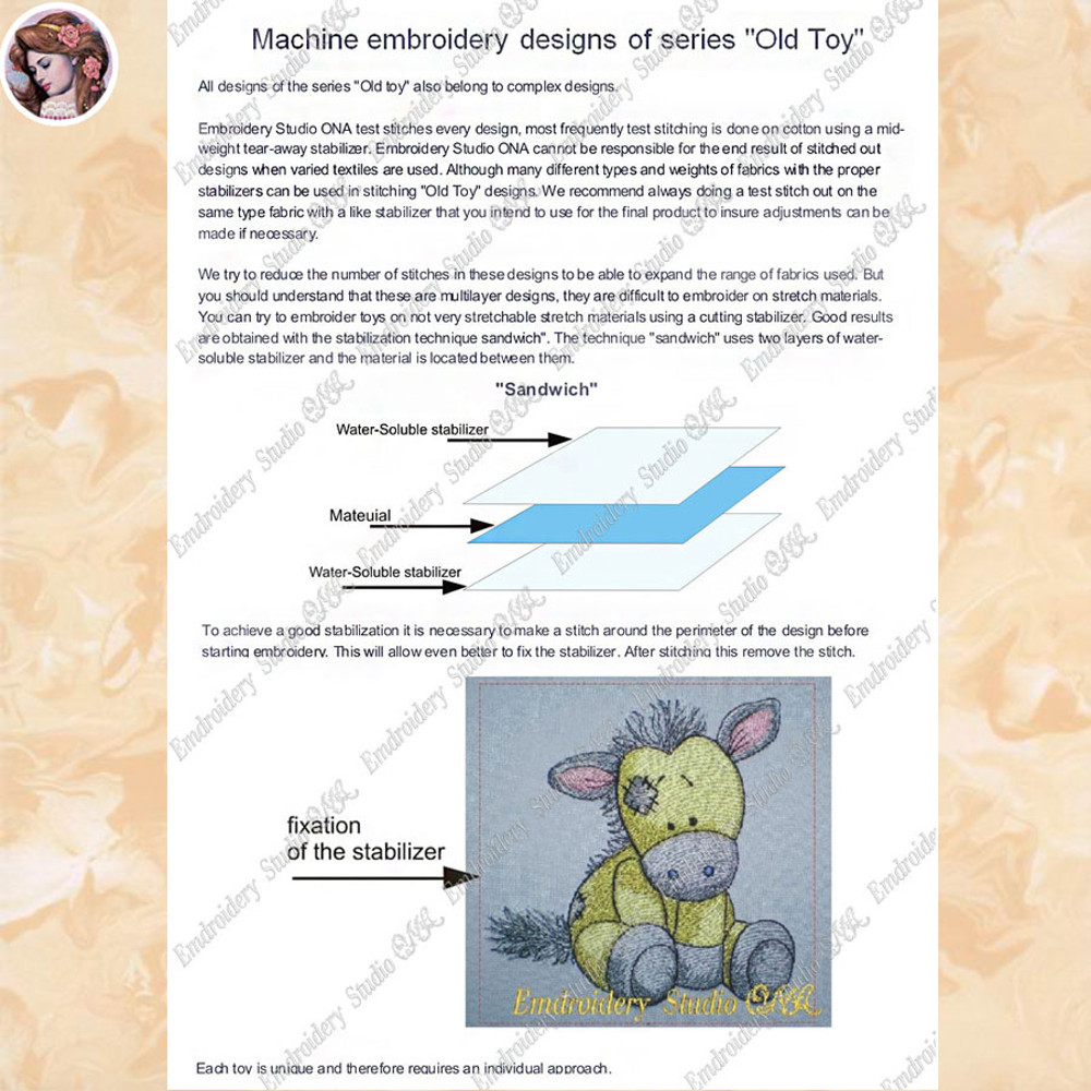 Machine Embroidery Designs Children Series Old Toy Set 1 Sizes 2 Embroidery Baby Digital Product 8