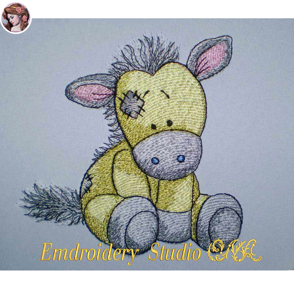Machine Embroidery Design Children Old Toy 010 Sizes 2 Embroidery Horse Digital Product 2