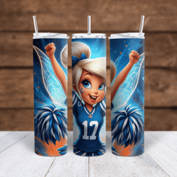 Tinkerbell and Indianapolis Colts football  sublimation tumbler wraps 20oz PNG 300dpi - 3 Designs included