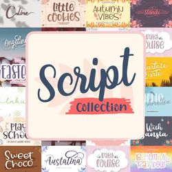Script Font Bundle - Calligraphy, script, and more!