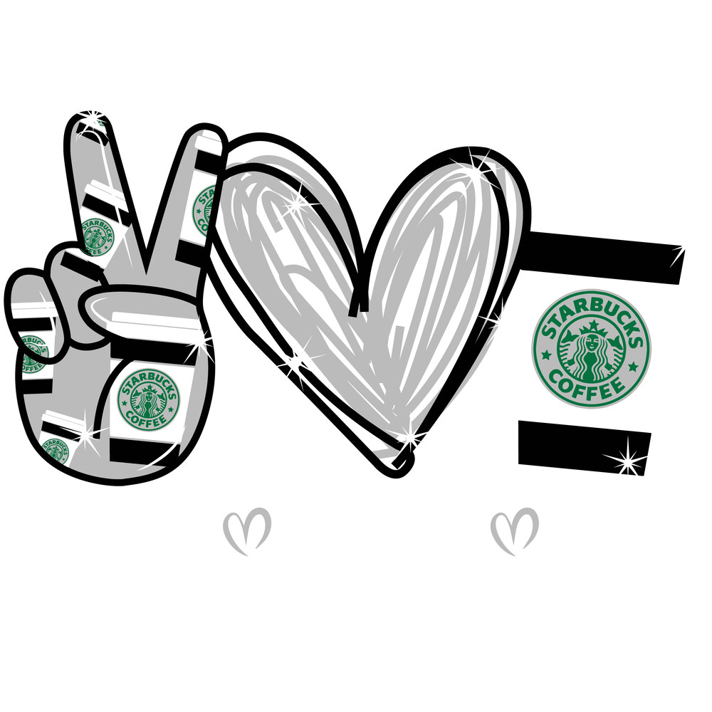 Peace Love And PSL pumpkin Spice Latte 2 Disney SVG And PNG 1