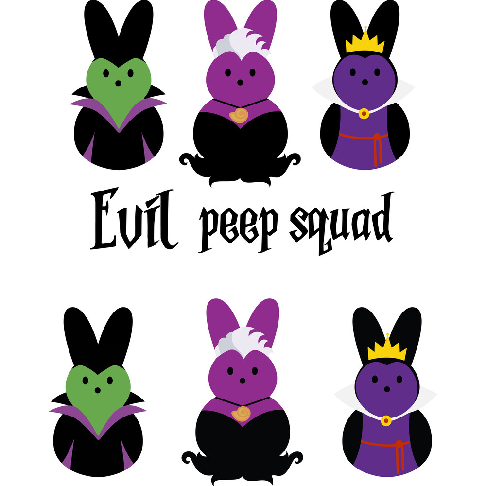Easter Peeps Disney Evil Peeps Squad SVG PNG Included 0
