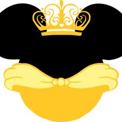 disney mickey mouse minnie mouse head shape - beauty & the beast belle svg & png included