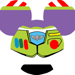 disney - mickey mouse minnie mouse head shape toy story buzz light year mickey mouse head - svg & png included