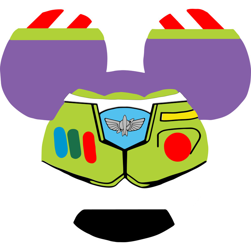 Disney  Mickey Mouse Minnie Mouse Head Shape Toy Story Buzz Light Year Mickey Mouse Head  SVG  PNG  0