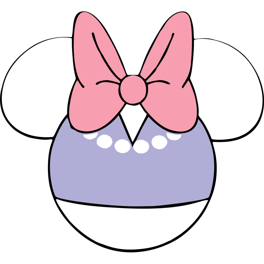 Disney Mickey Mouse Minnie Mouse Head Shape Daisy Duck SVG And PNG Included 0