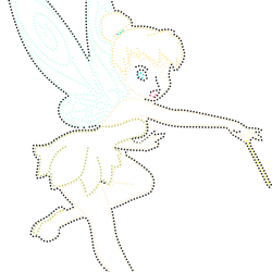 tinkerbell rhinestone sublimation cricut svg and png included