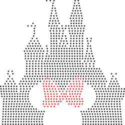 minnie mouse castle rhinestone sublimation cricut svg and png included