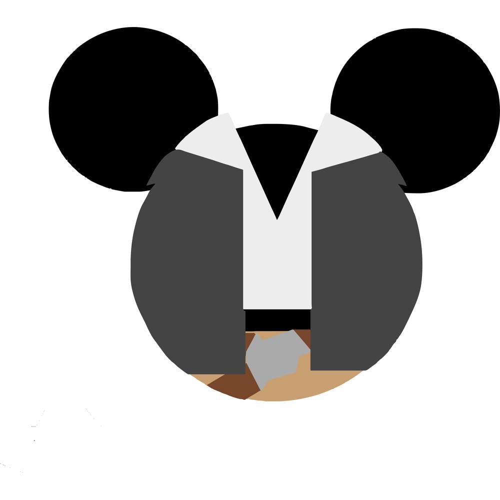 Disney Mickey Mouse Minnie Mouse Head Shape Han Solo Star Wars SVG And PNG Included 0