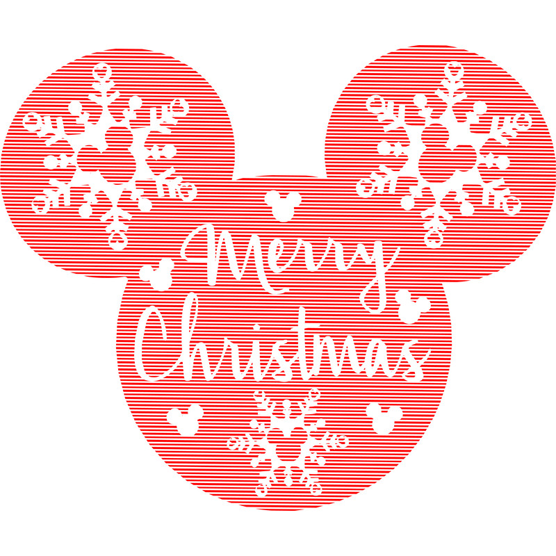 Disney Christmas Engraving Designs Merry Christmas Mickey And Minnie Sublimation LaserCricut SVG DX 0