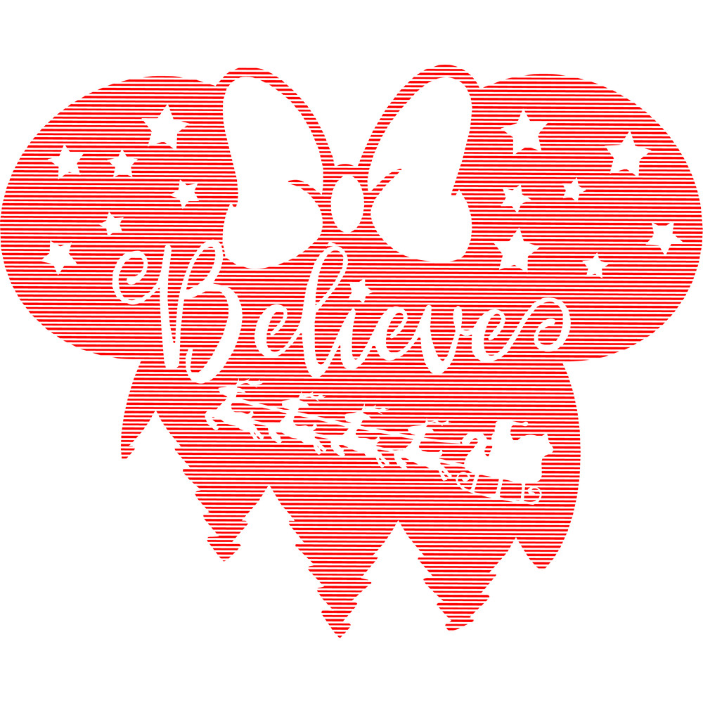 Disney Christmas Engraving Designs Believe Mickey Minnie Head Sublimation LaserCricut SVG DXFPNG I 1