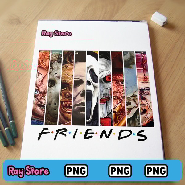 Halloween PNG Halloween Digital Download Spooky PNG Graphics Halloween Clipart PNG Jason PNG CHUCKY PNG PENNYWISE 1