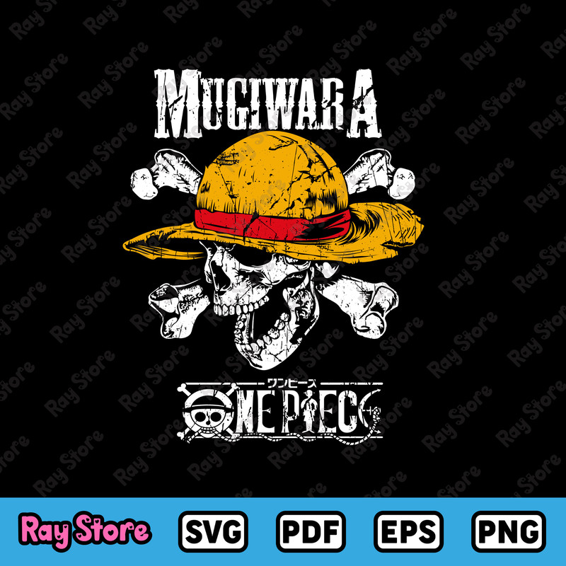 One Piece SVG PNG  Luffy Design  Digital Art For Print  Cut Projects 0