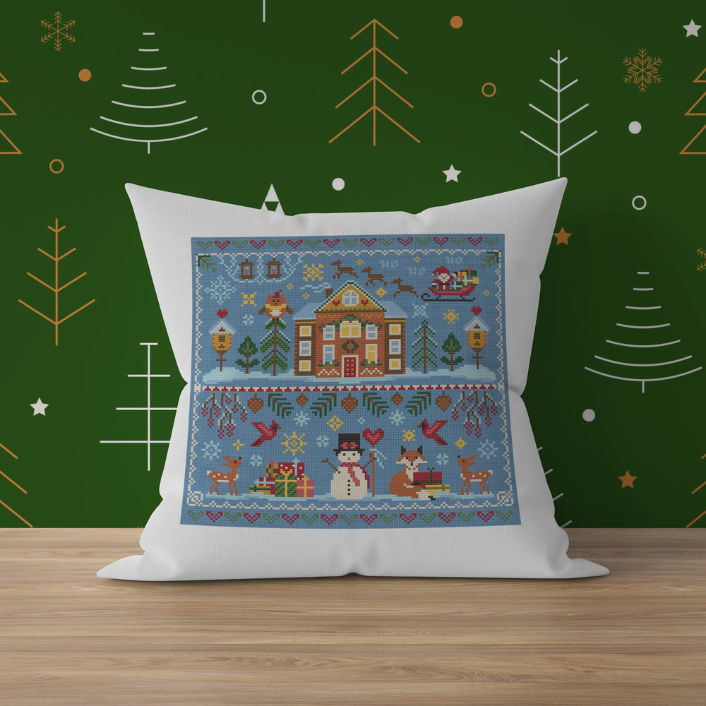 Cross Stitch Pattern Waiting For Christmas Trending Pattern Easy Instant Download PDF 1
