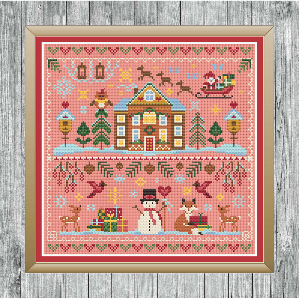 Cross Stitch Pattern Waiting For Christmas Trending Pattern Easy Instant Download PDF 3