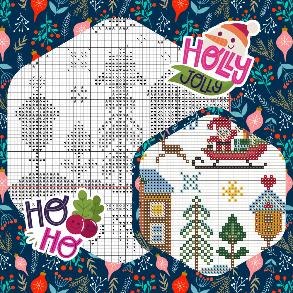 Cross Stitch Pattern Waiting For Christmas Trending Pattern Easy Instant Download PDF 4