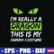 Im Really A Dragon This Is My Human Costume SVG 0