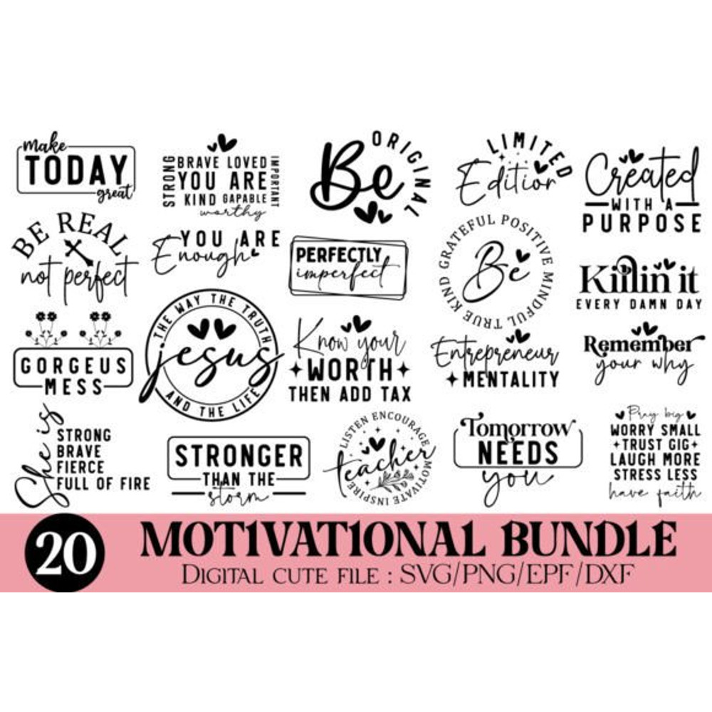 Motivational Png Digital Files Sublimation Dtf 0