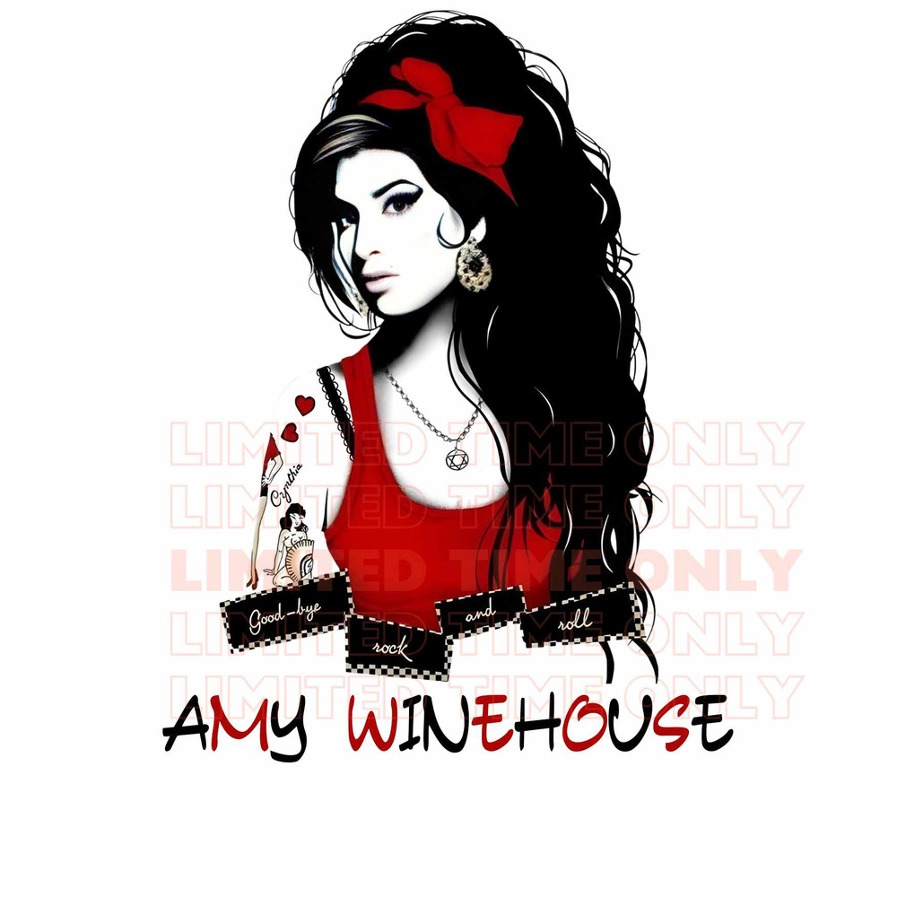 Amy Whinehouse Digital Files Sublimation Dtf 0