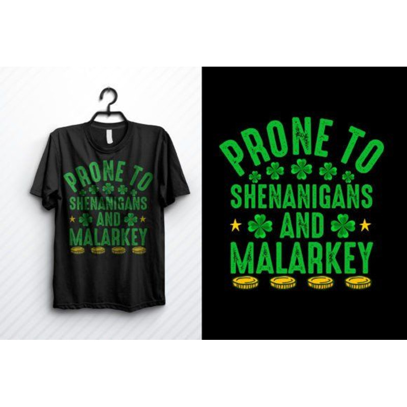 Prone To Shenanigans St Patricks Day Funny Png Digital Files Sublimation Dtf 0
