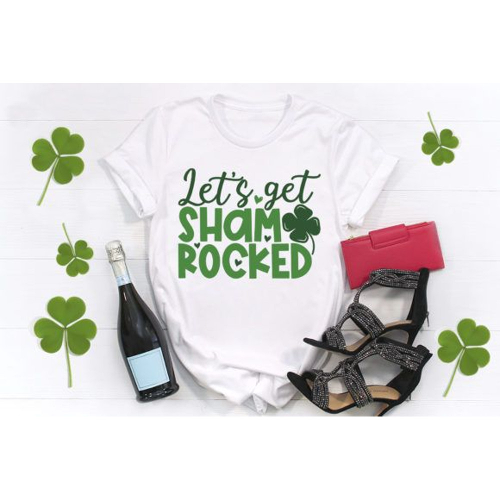 Lets Get Shamrocked St Patricks Digital Files Sublimation Dtf 0