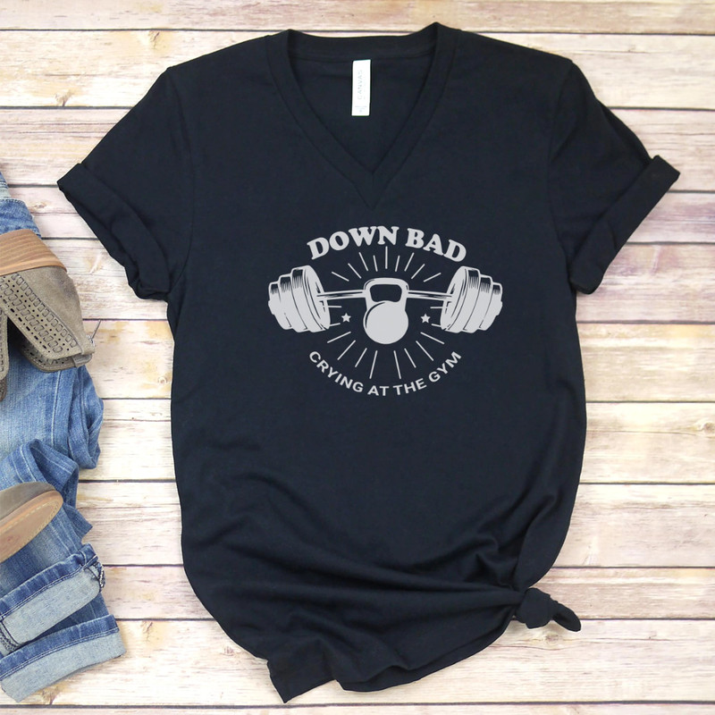 Funny Down Bad Crying At The Gym Funny Workout Gym Weightlifting Swiftie PNG 0