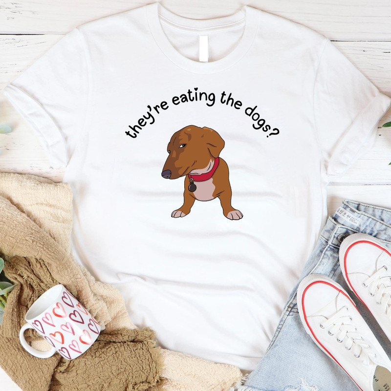 Theyre Eating The Dogs Funny Trump Kamala Harris Debate Election 2024 Dog Lover PNG 0