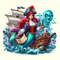 Princess Ariel As Pirate Disney Princess Halloween SVG  PNGDisney Character ClipartDisney Printable 2