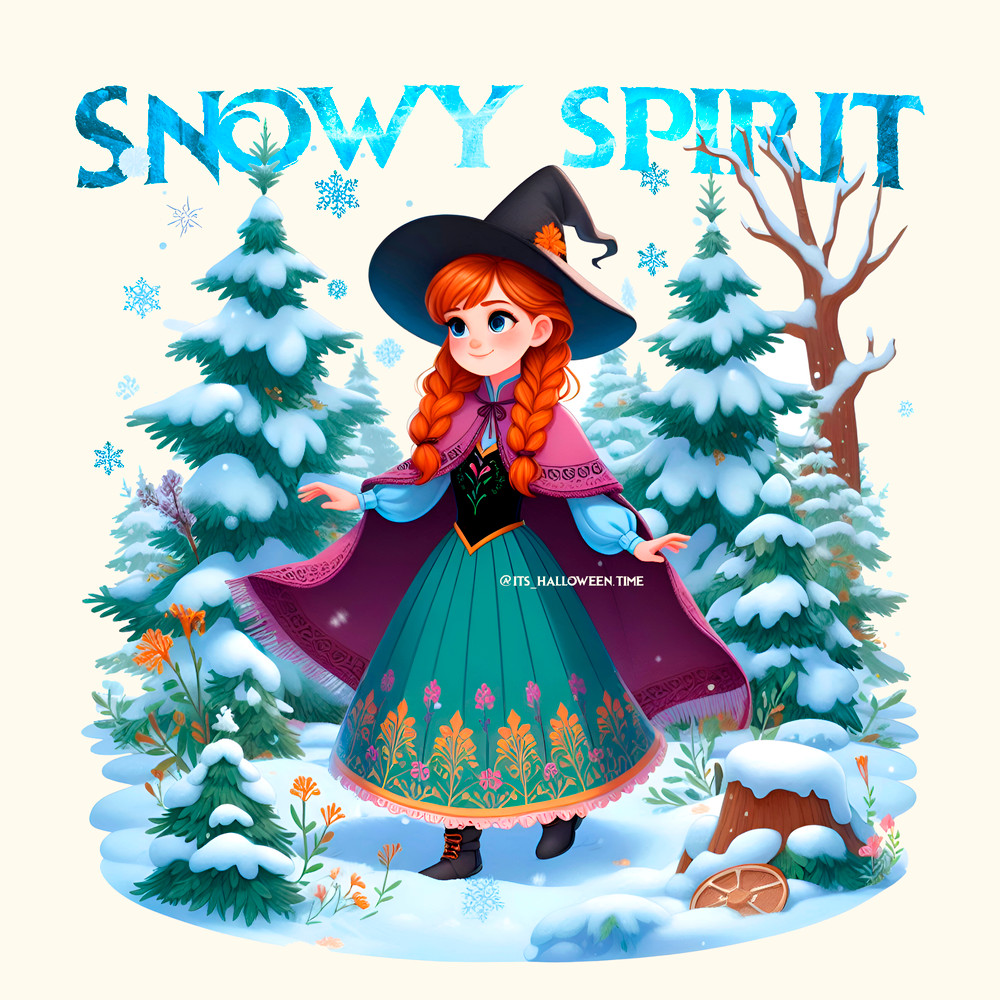 Anna Frozensnowy SpiritDisney Princess Halloween SVG PNGDisney Character ClipartDisney Printable 2